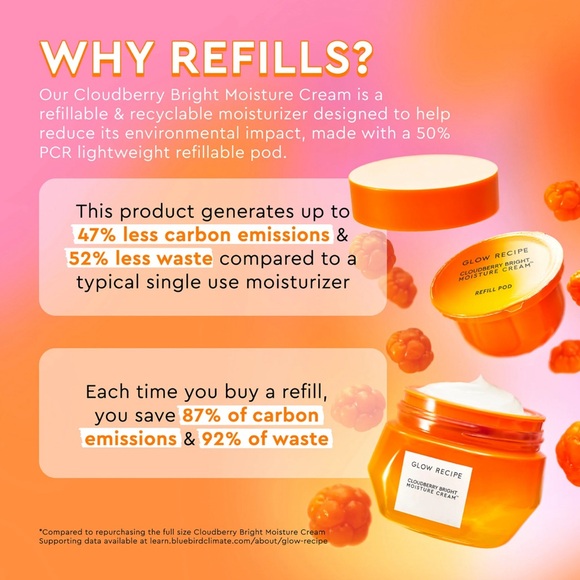 NEW Glow Recipe Cloudberry Bright Refillable Moisture Cream - Picture 9 of 9